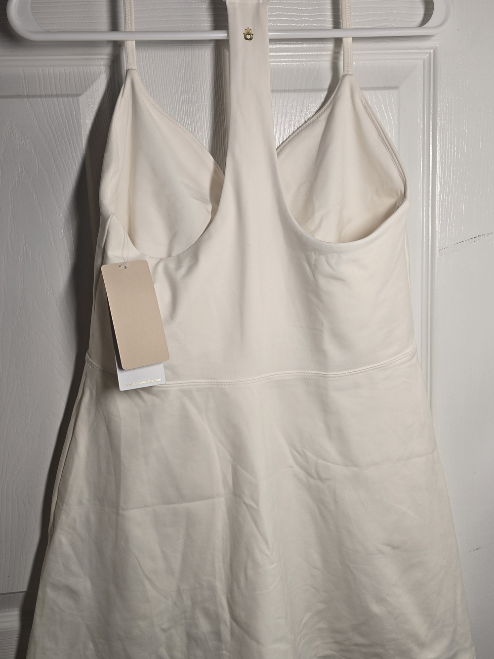 Spiritual Gangster White Racerback Active Mini Dress - Picture 3 of 7